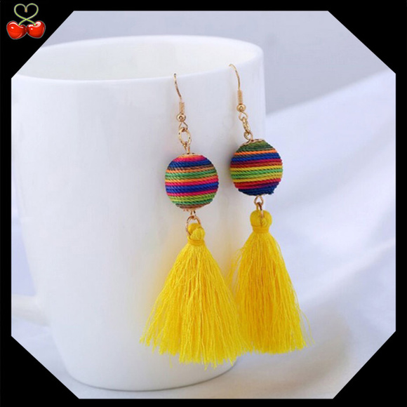 Mary's Cherries Boutique Jewelry - 🍒 TRENDY Ball Tassel 🌞 Earrings